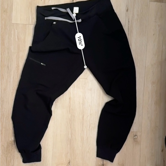 Figs Black Jogger Sweatpants with White Drawstring - Picture 8 of 8